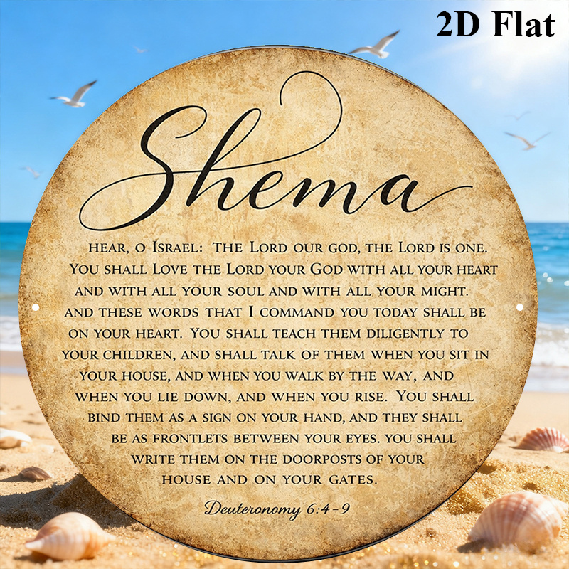 Home Office Free - CIFBUY Vintage Judaica Scripture Aluminum Wall