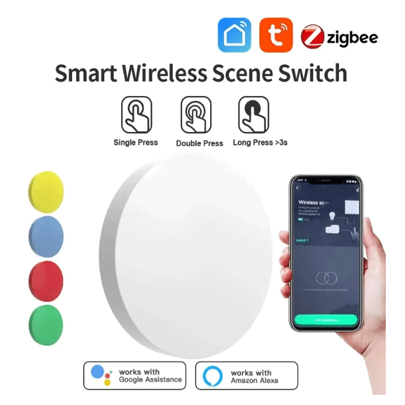Home Office Google - Tuya ZigBee Smart Wireless Button Scene