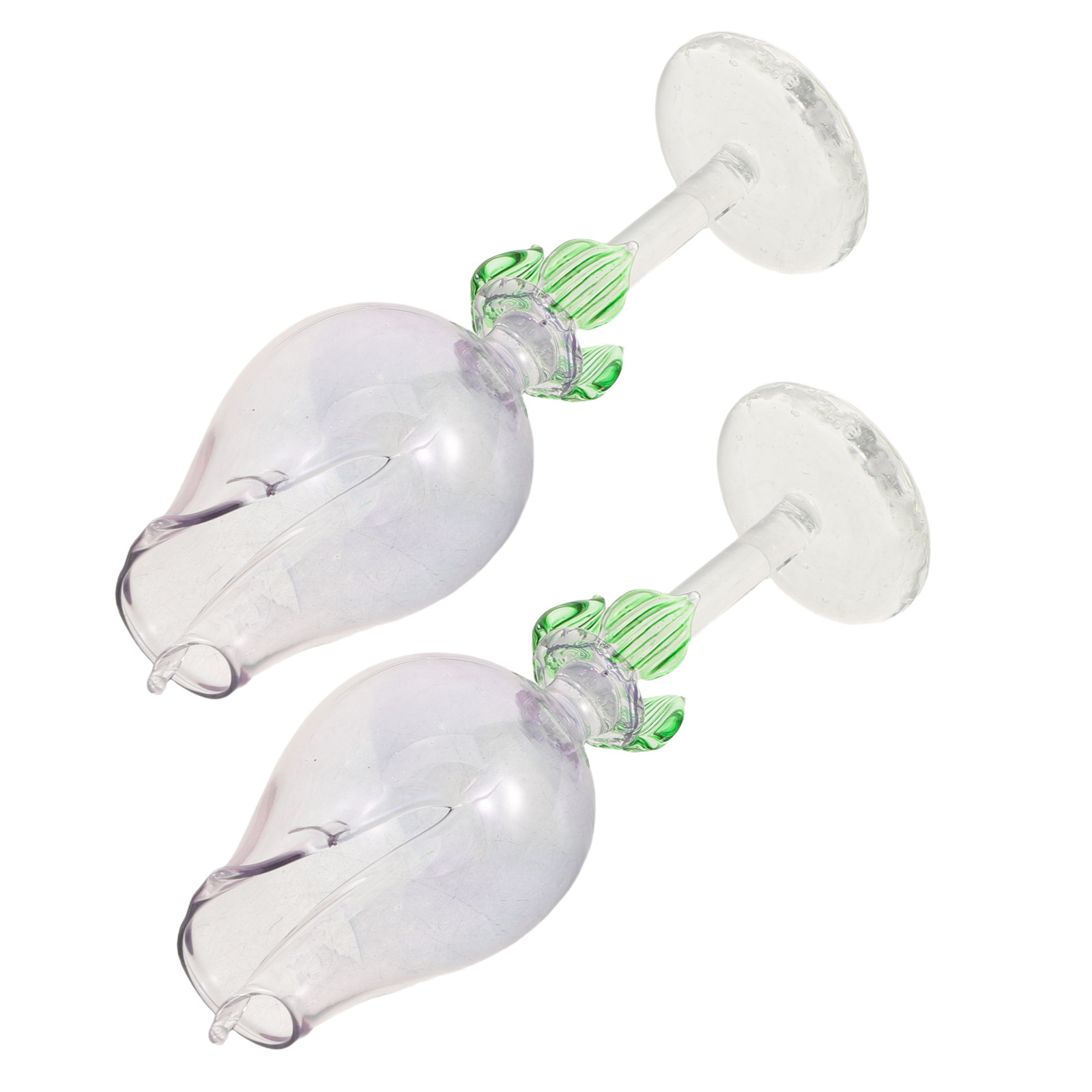 Home Office Design - 2Pcs Floral Glass Diffuser Flower Design