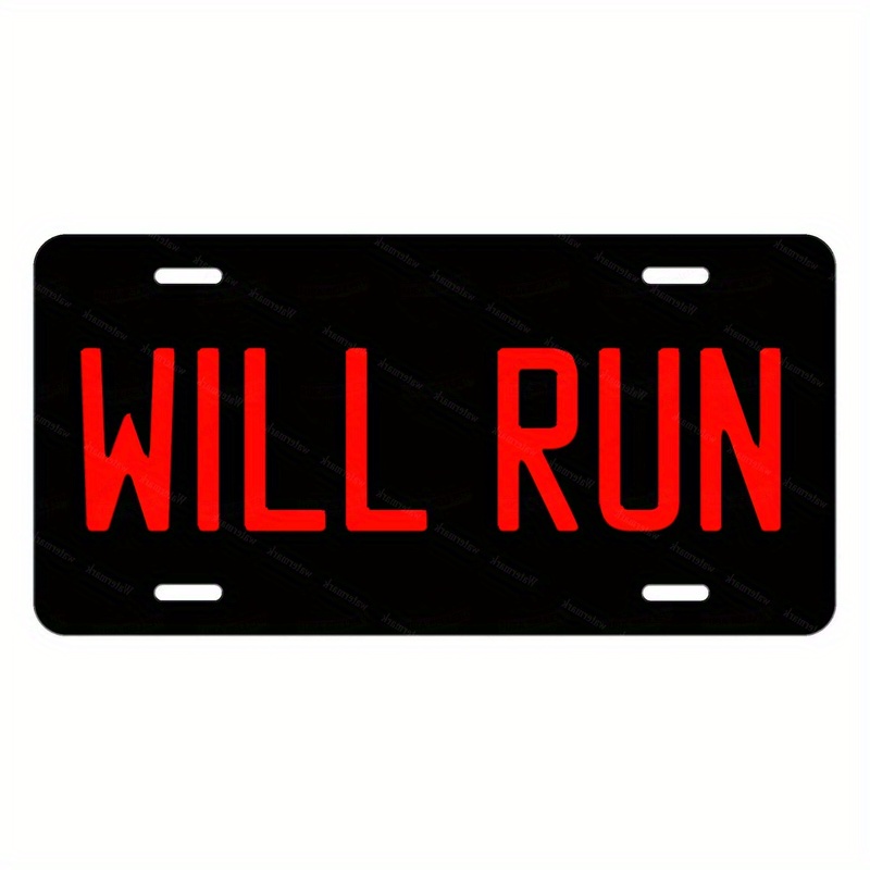 Home Office Ideas - license plate sign marked 