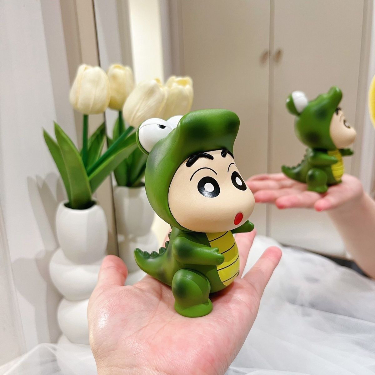Home Office Design - Crayon Shin-chan figurine in a cute
