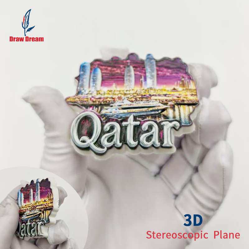 1Pc Qatar 3D Stereo Refrigerat - Home Office Qatar ulasan dan harga
