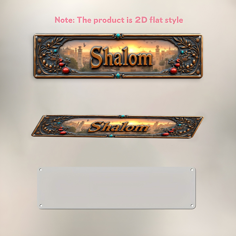 CIFBUY Vintage Shalom Hebrew A - Home Office Free ulasan dan harga