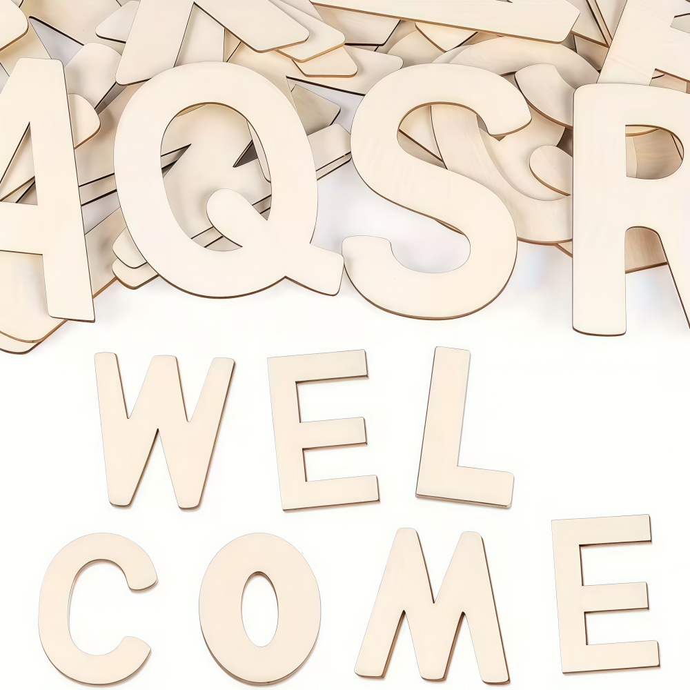 26pcs Designable Wood Letters  - Letter Tray Desk ulasan dan harga