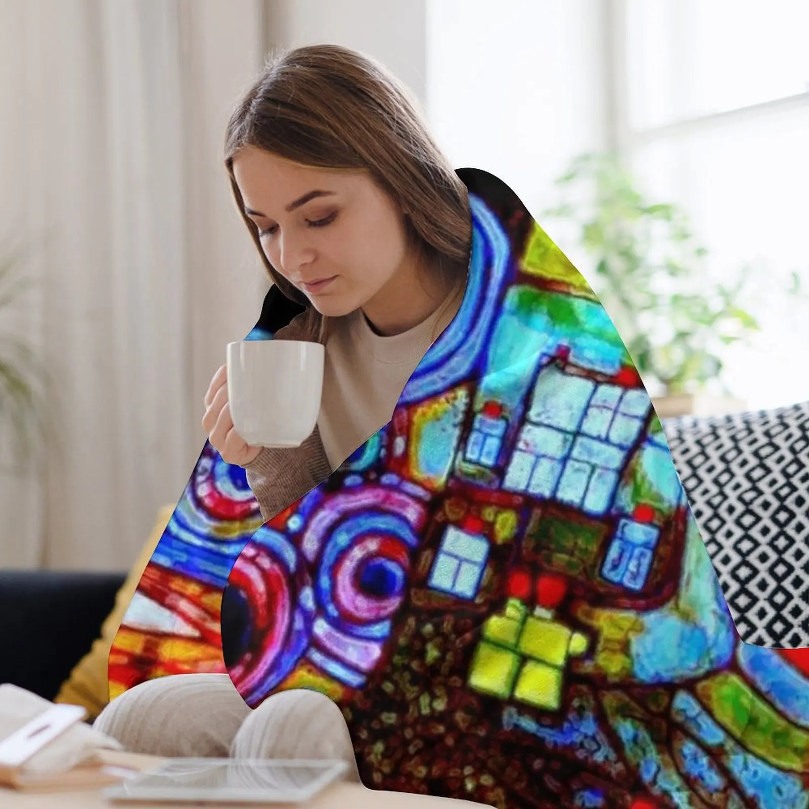 Qatar 813 neon Throw Blanket W - Home Office Qatar ulasan dan harga
