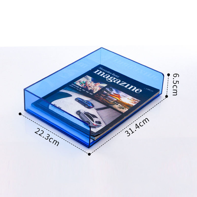 Acrylic File Paper Organizer L - Letter Tray Desk ulasan dan harga