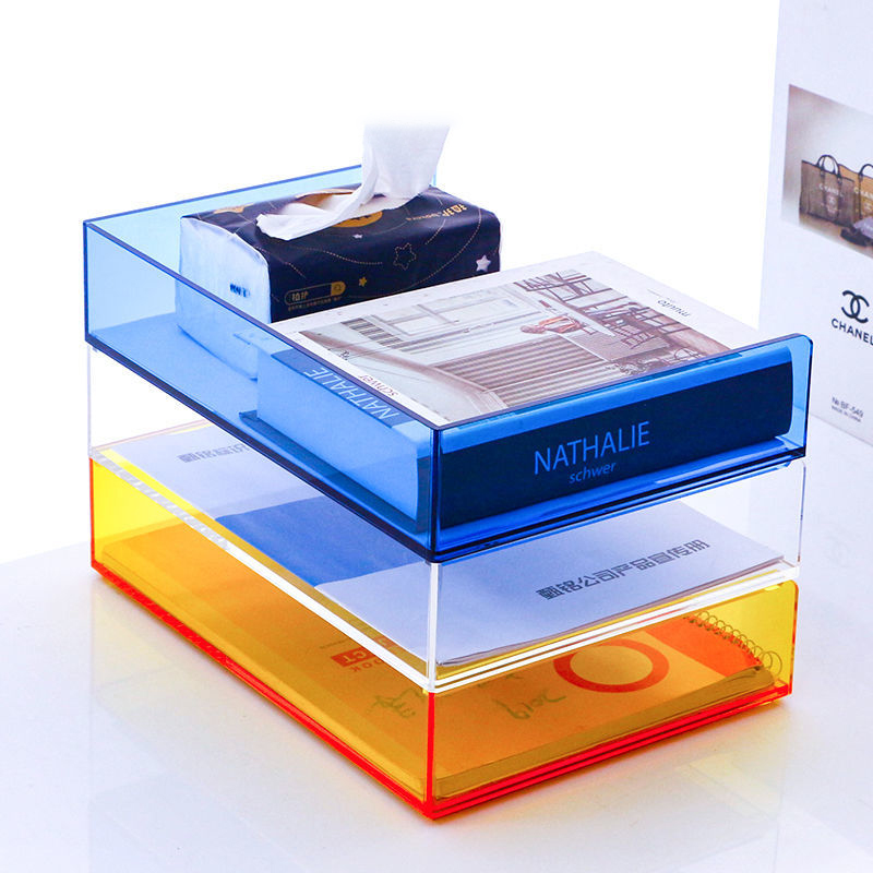 Acrylic File Paper Organizer L - Letter Tray Desk ulasan dan harga