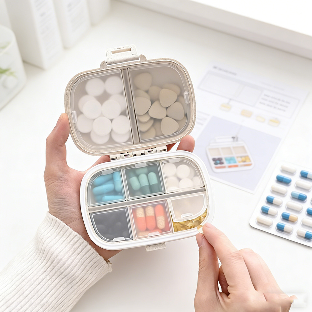 Portable Medicine Storage Case - Home Office Free ulasan dan harga