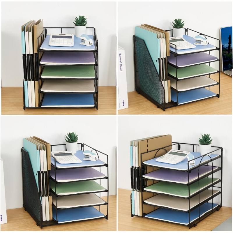 5-Tier Multi-Layer File Rack O - Letter Tray Desk ulasan dan harga