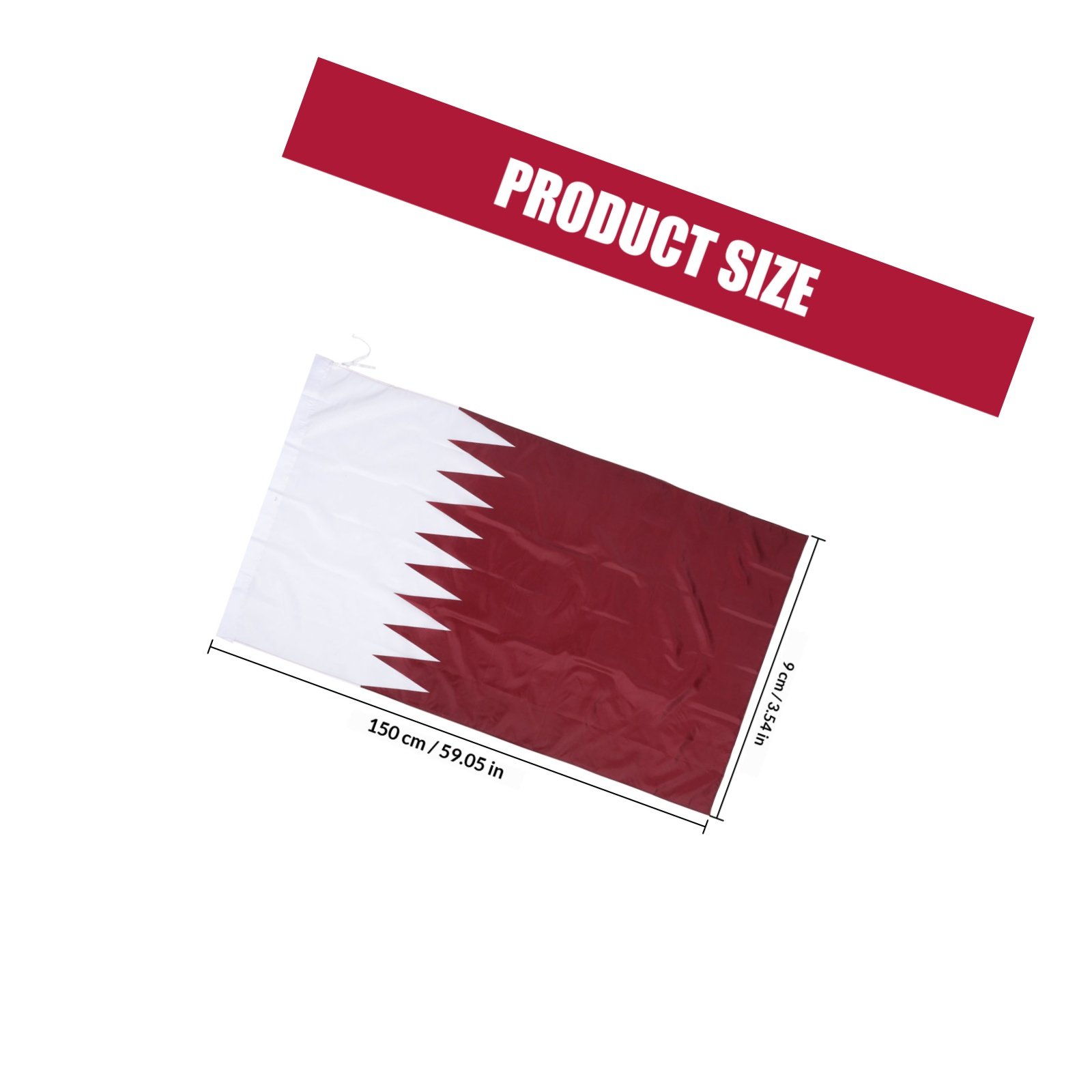 Qatar Hanging Nation Flag Poly - Home Office Qatar ulasan dan harga