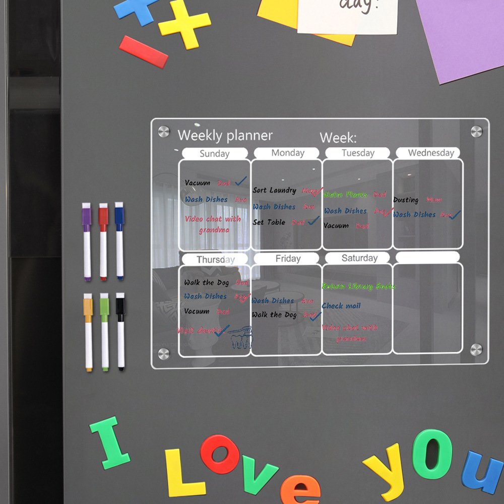 Fridge Magnet Calendar Board W - Letter Tray Desk ulasan dan harga