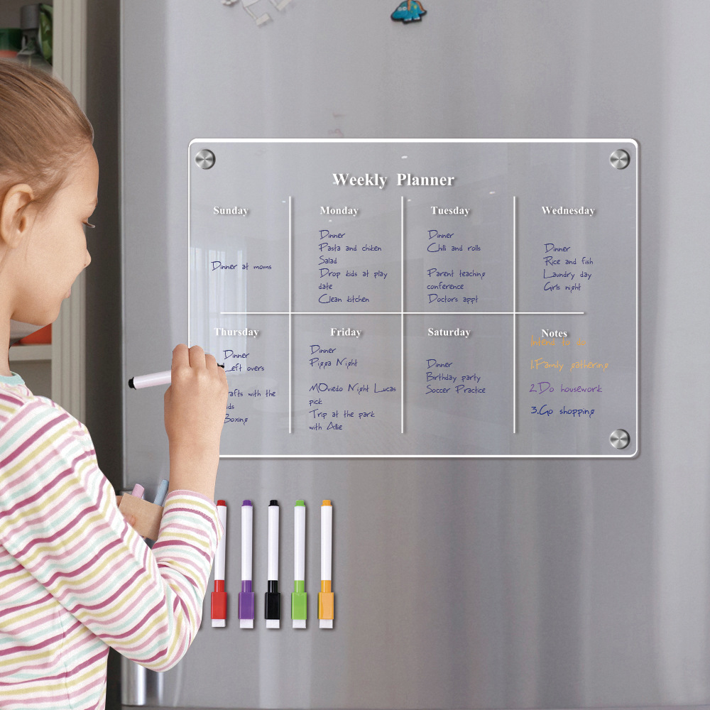 Fridge Magnet Calendar Board W - Letter Tray Desk ulasan dan harga