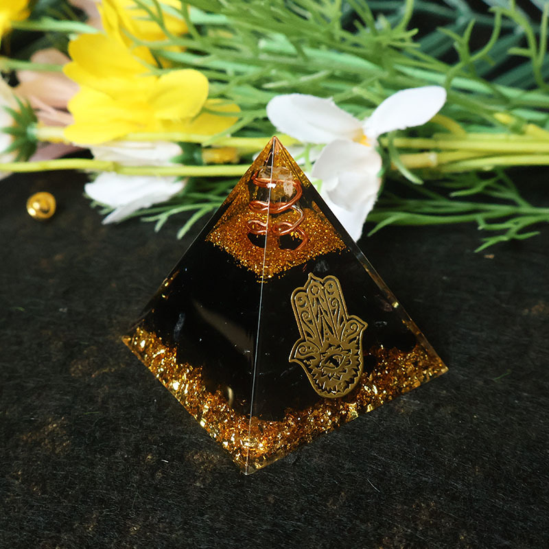 Hamsa Hand Resin Crystal Pyram - Home Office Free ulasan dan harga