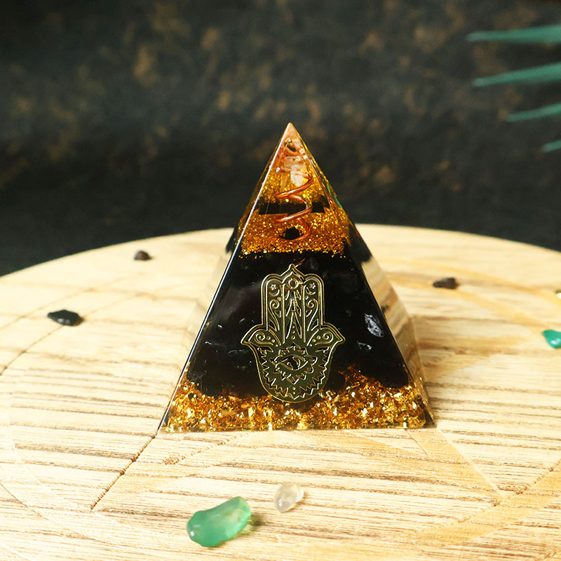 Hamsa Hand Resin Crystal Pyram - Home Office Free ulasan dan harga