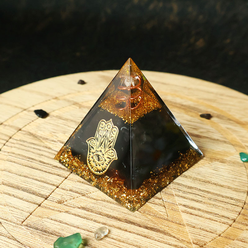 Hamsa Hand Resin Crystal Pyram - Home Office Free ulasan dan harga
