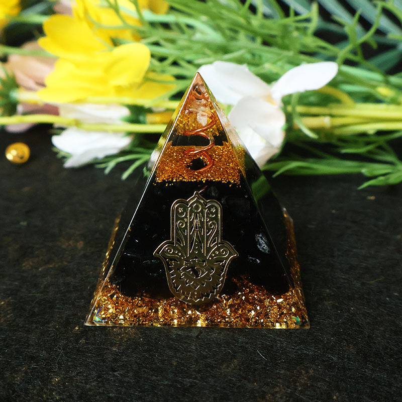 Hamsa Hand Resin Crystal Pyram - Home Office Free ulasan dan harga
