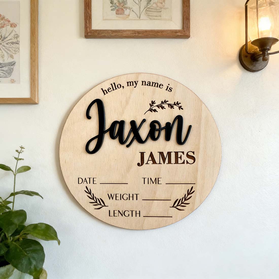 1Pc Custom Baby Announcement S - Home Office Ideas ulasan dan harga