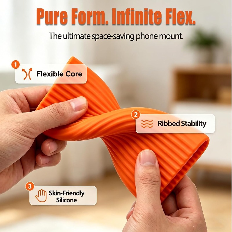 Flexible Foldable Silicone Pho - Laptop Stand Foldable ulasan dan harga