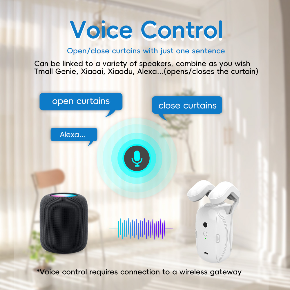Tuya Wifi BT Smart Curtains Ro - Home Office Google ulasan dan harga