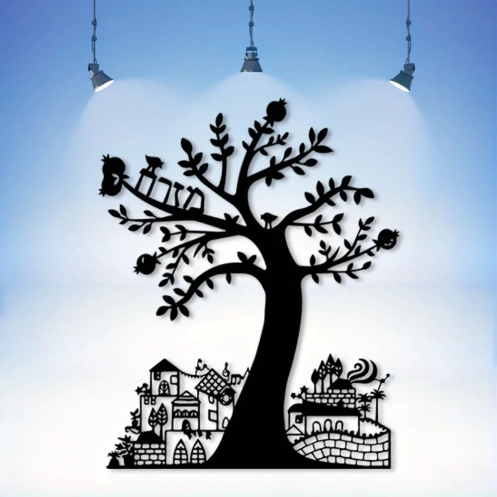 CIFBUY Metal Wall Art Pomegran - Home Office Free ulasan dan harga