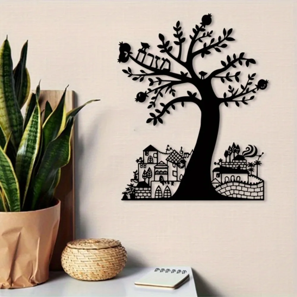 CIFBUY Metal Wall Art Pomegran - Home Office Free ulasan dan harga