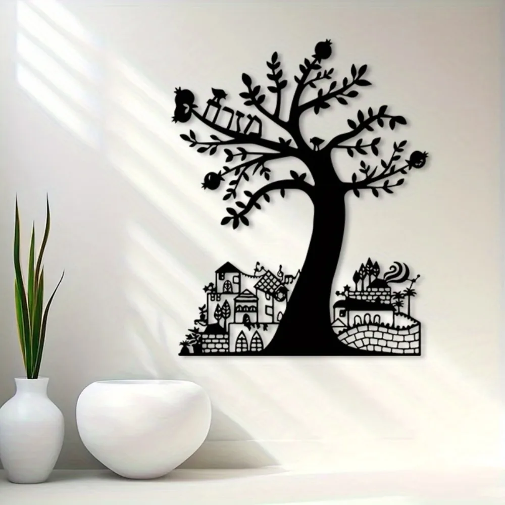 CIFBUY Metal Wall Art Pomegran - Home Office Free ulasan dan harga