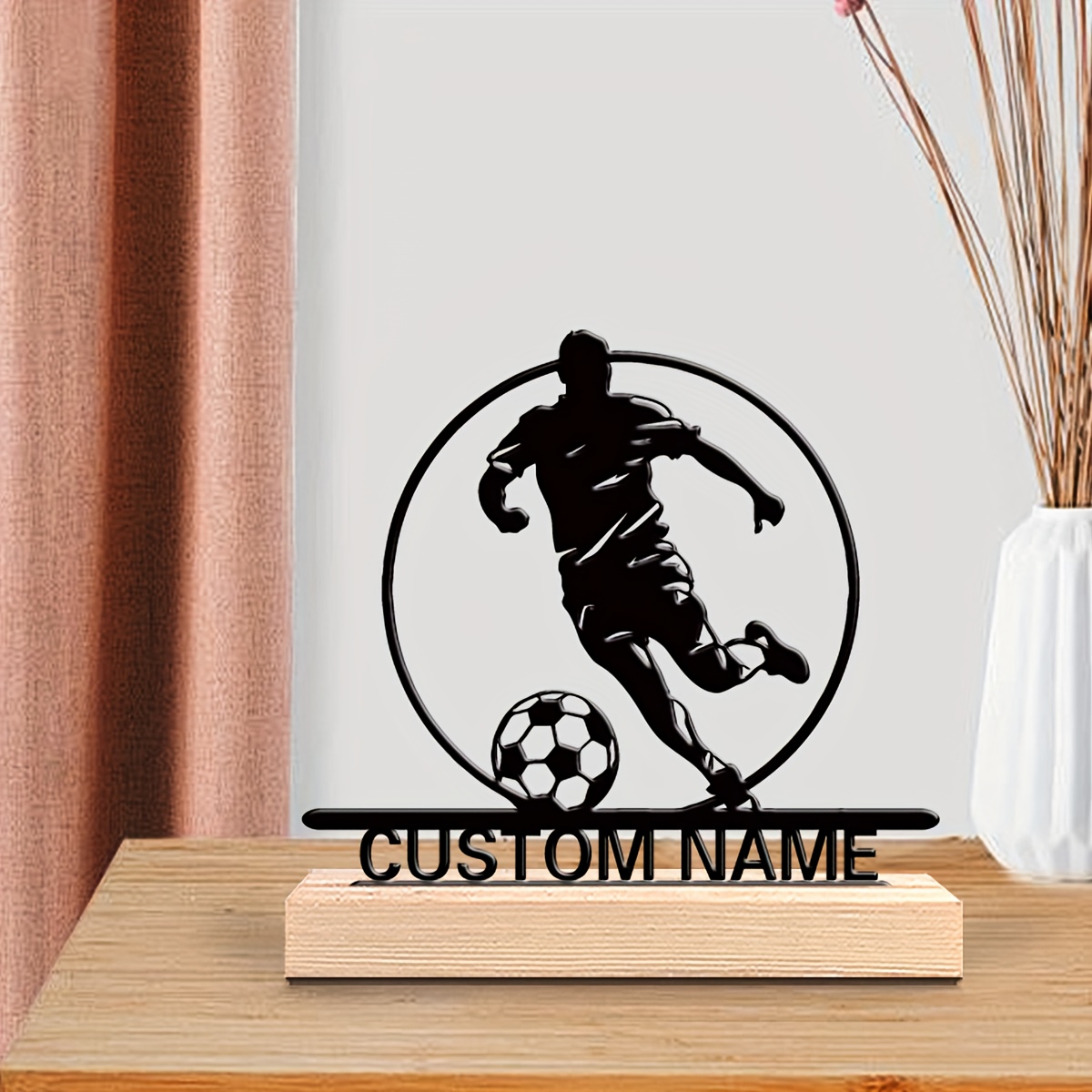 Custom Soccer Player Metal Sta - Home Office Ideas ulasan dan harga