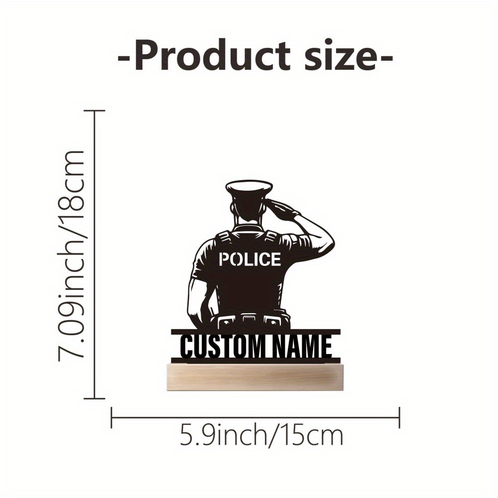 Personalized Metal Police Badg - Home Office Ideas ulasan dan harga