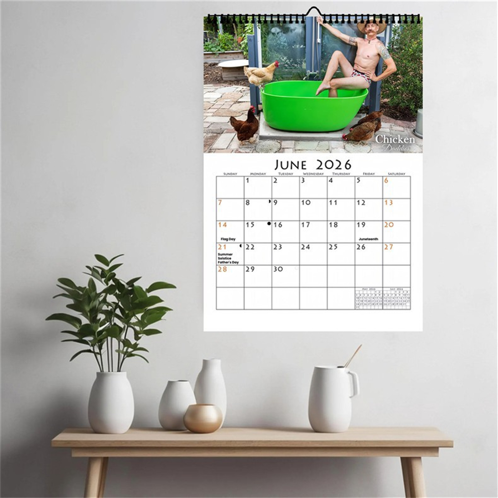 2026 Funny Chicken Daddy Wall  - Home Office Ideas ulasan dan harga