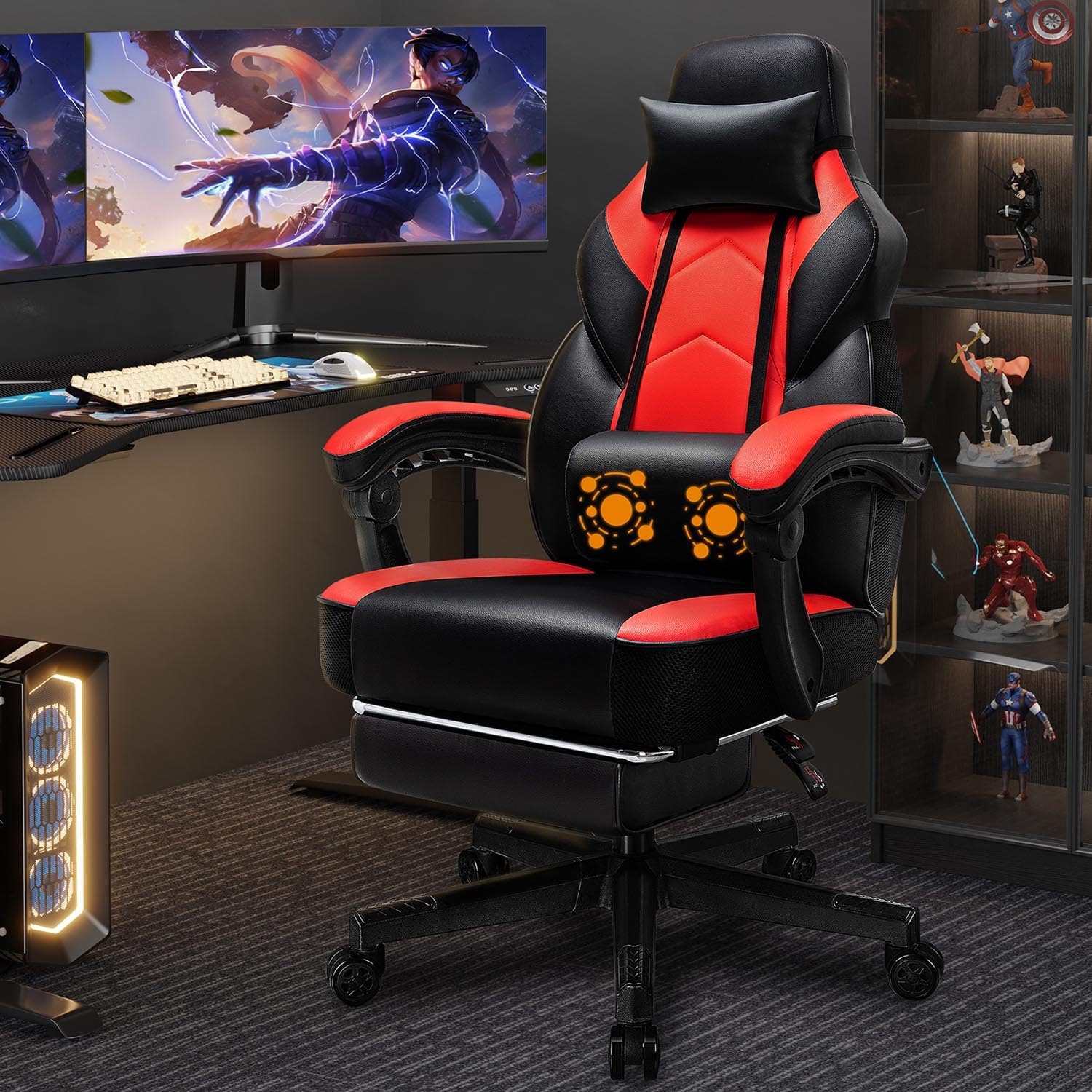 Gaming Chair with Footrest, Ma - Home Office Design ulasan dan harga