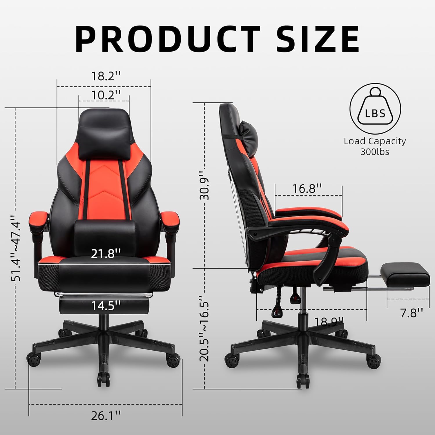 Gaming Chair with Footrest, Ma - Home Office Design ulasan dan harga