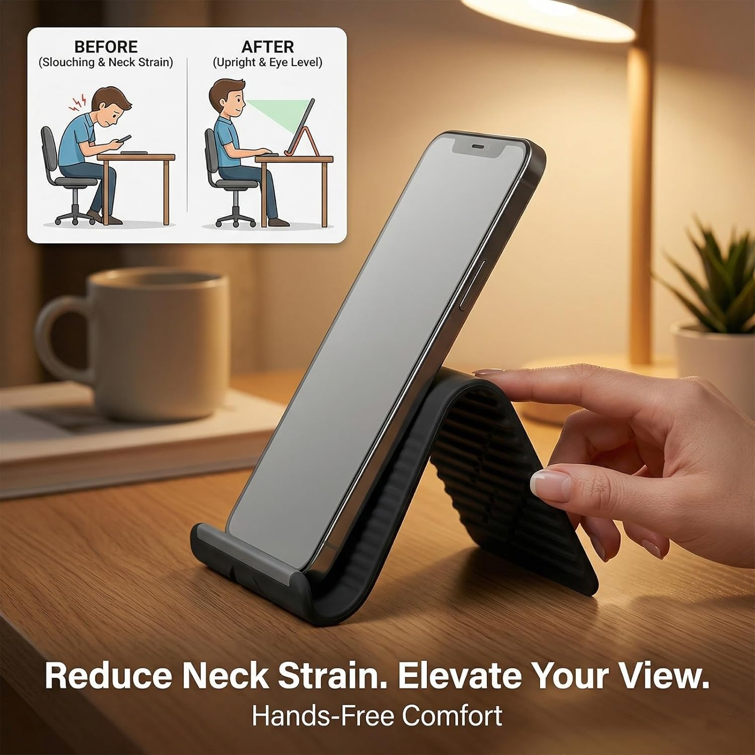 Flexible Foldable Silicone Pho - Laptop Stand Foldable ulasan dan harga
