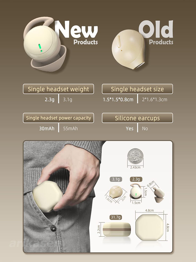 Wireless Earbuds for Sleeping  - Home Office Google ulasan dan harga