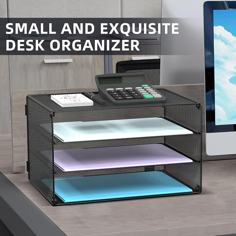 3-Tier Mesh Letter Tray for De - Letter Tray Desk ulasan dan harga