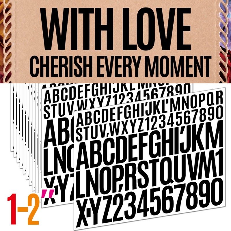 1+2 Inch Mixed Alphabet Number - Letter Tray Desk ulasan dan harga