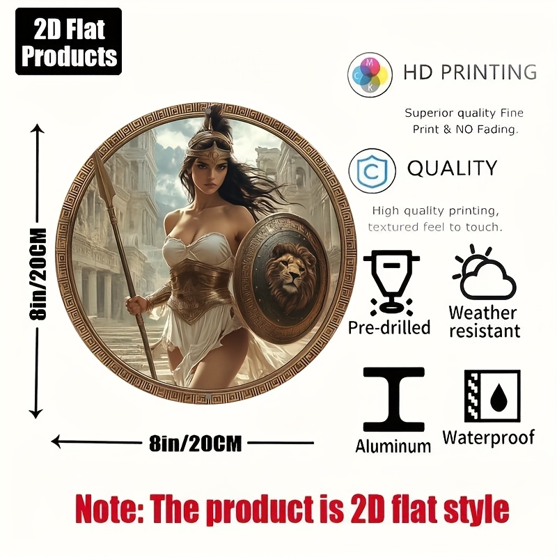 Vintage Greek Warrior Round Al - Home Office Ideas ulasan dan harga
