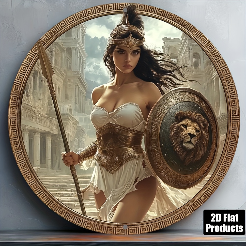 Vintage Greek Warrior Round Al - Home Office Ideas ulasan dan harga