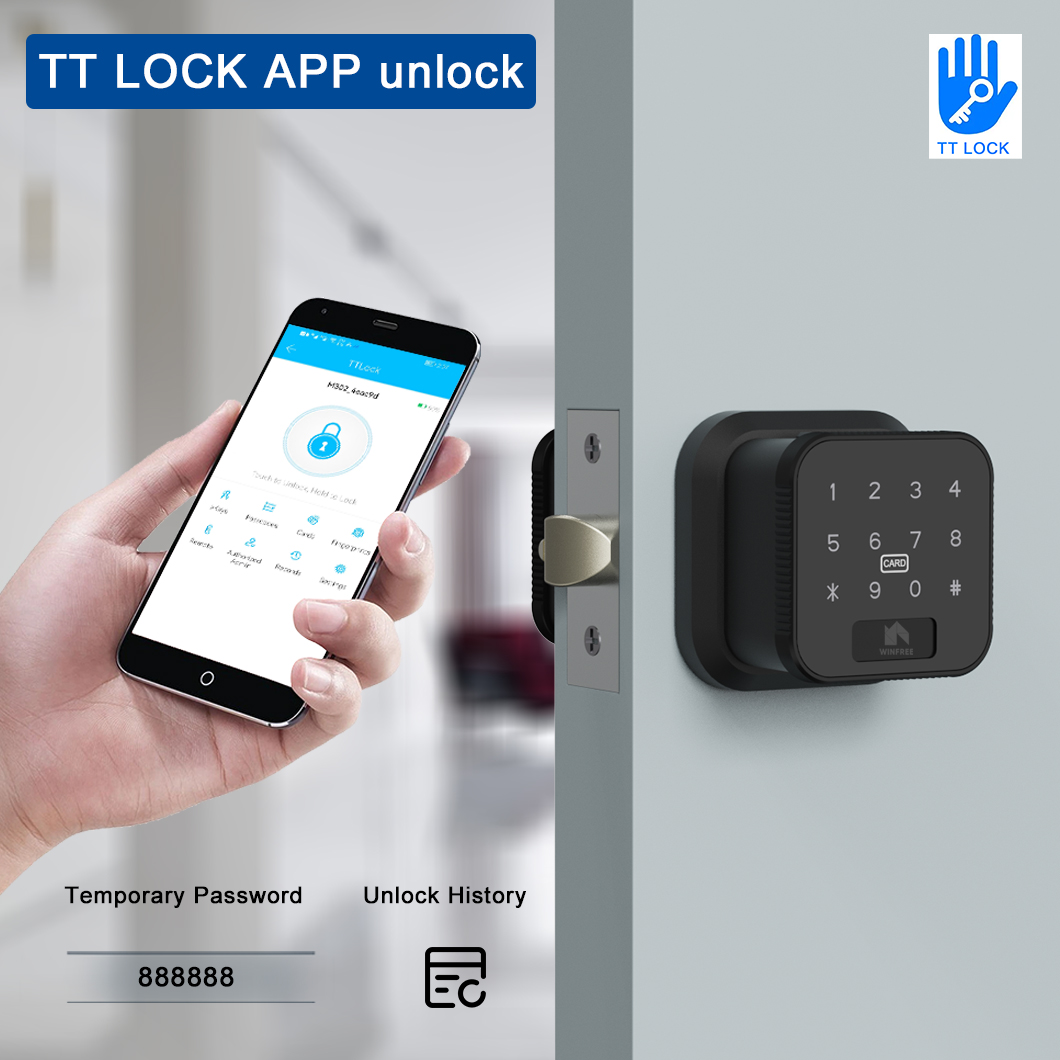 WINFREE Smart Lock Fingerprint - Home Office Google ulasan dan harga
