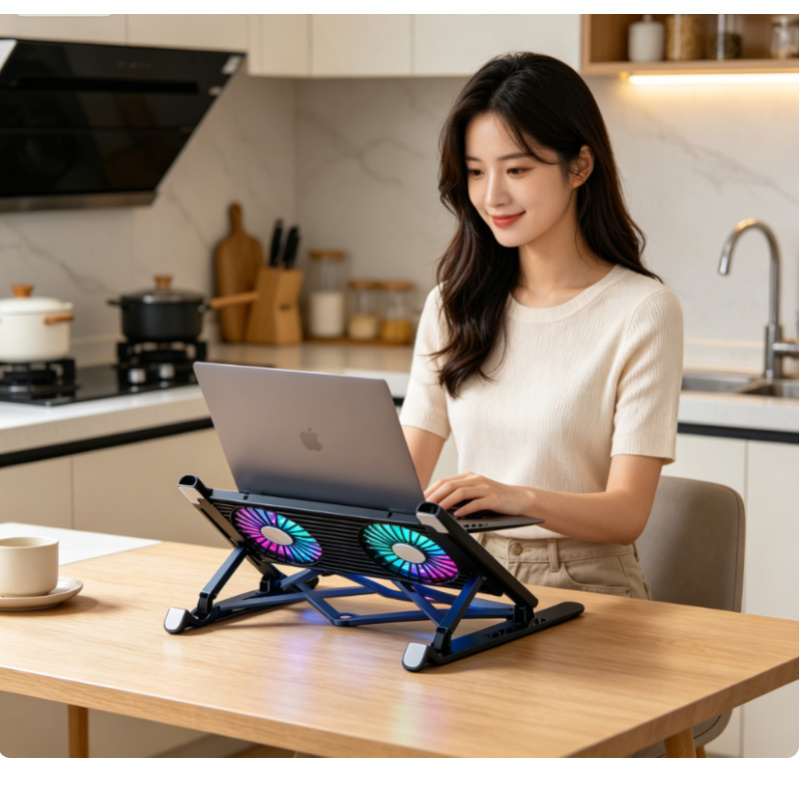 New Laptop Cooler Base Stand F - Laptop Stand Foldable ulasan dan harga