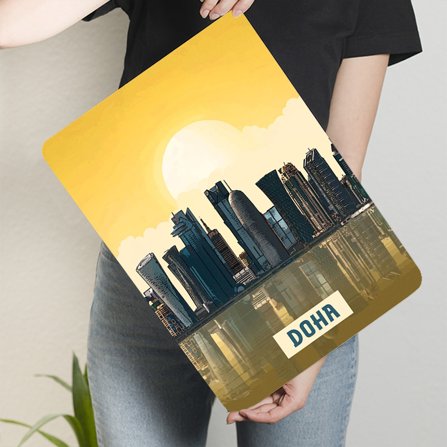 Doha Skyline Metal Wall Art Qa - Home Office Qatar ulasan dan harga