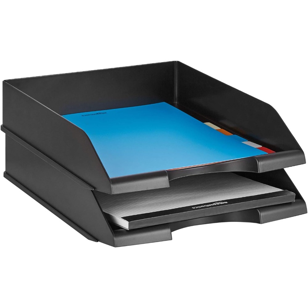 Stackable Desk Organizer, 2-Pa - Letter Tray Desk ulasan dan harga