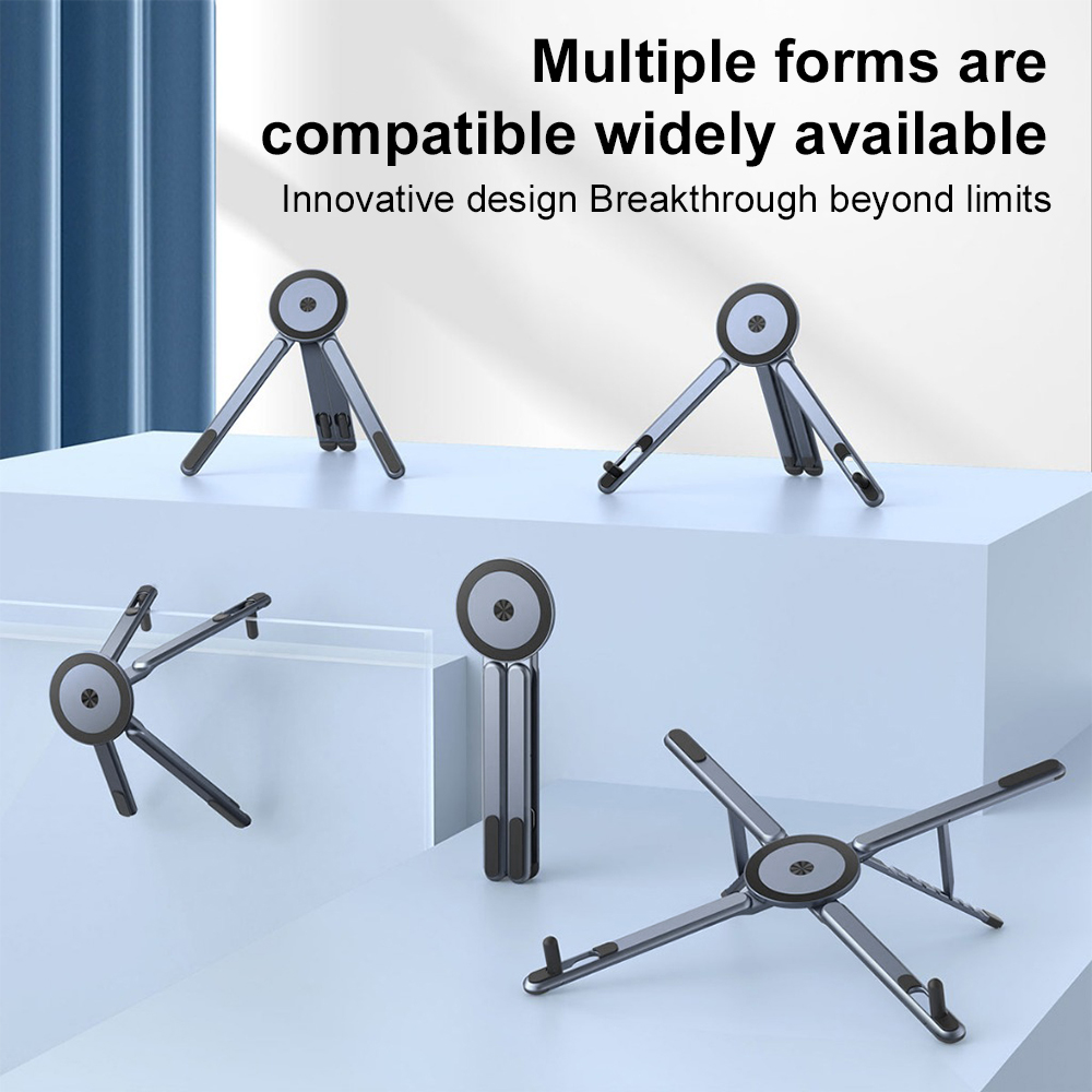 Portable Magnetic Phone Holder - Laptop Stand Foldable ulasan dan harga