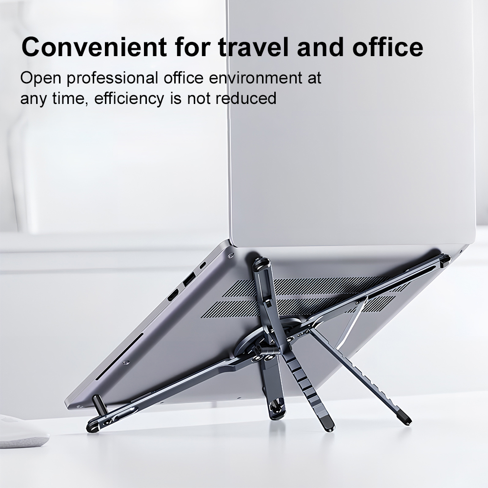 Portable Magnetic Phone Holder - Laptop Stand Foldable ulasan dan harga