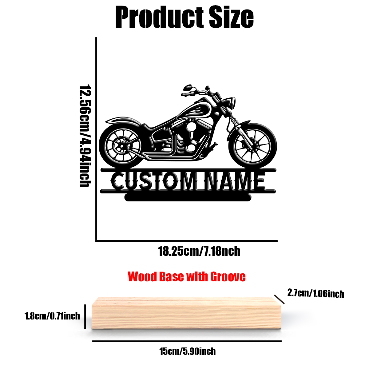 1Pc Csutom Name Road Motorbike - Home Office Ideas ulasan dan harga