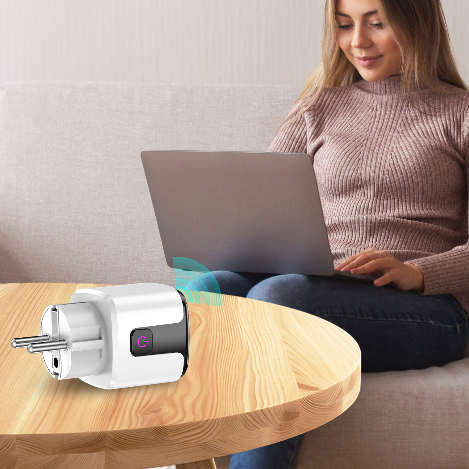 Wi-Fi & BT Smart Outlet Works  - Home Office Google ulasan dan harga